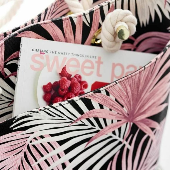 New Pottery Barn Emily Meritt Palm Beach Tote - Picture 3 of 7